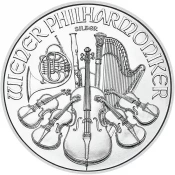 Österreich Wiener Philharmoniker 1 oz Silber 2026 in der Kapsel